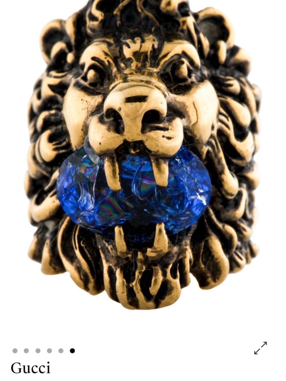 Gucci Lion Head Cocktail Ring - Picture 9 of 11